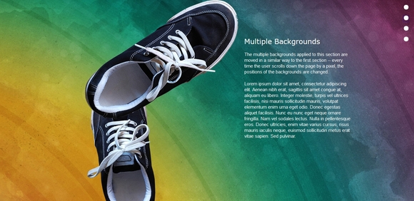 Nikebetterworld Parallax Effect - jquery tutorials