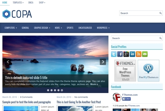 Copa - wordpress themes 2014