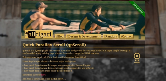 qpScroll - jquery parallax scrolling tutorials