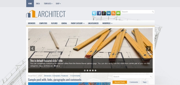 Architect - best wordpress themes