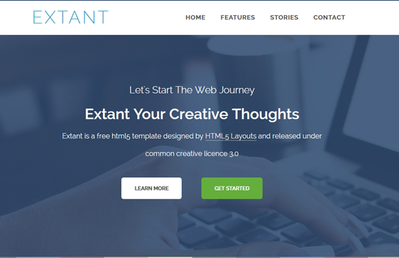 extant - free responsive html5 templates