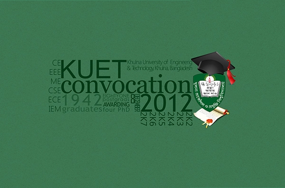 Kuet Convocation - typography design