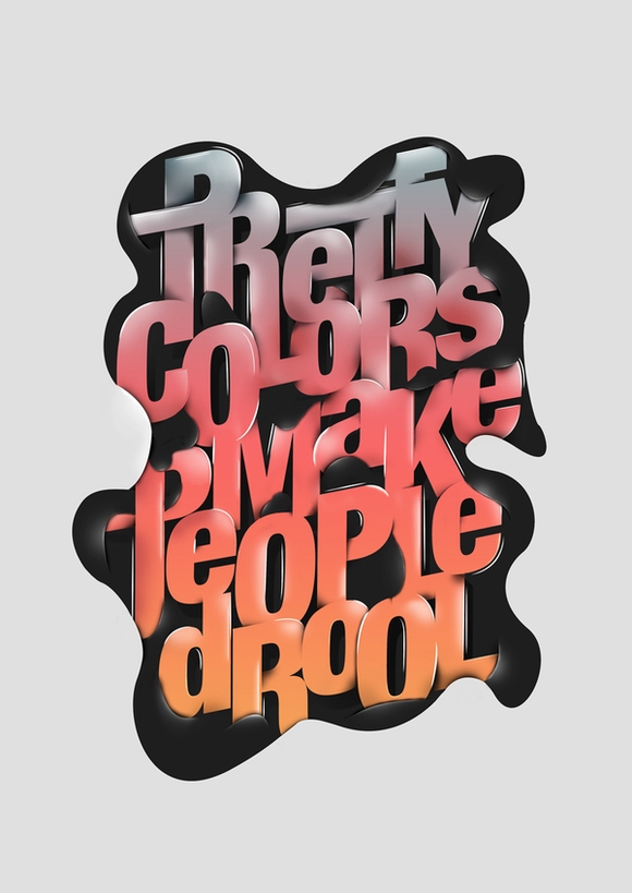 Drool - typography posters