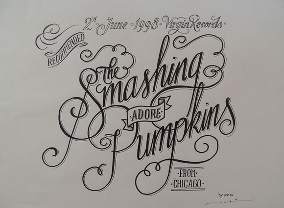 Music Lettering - typography design