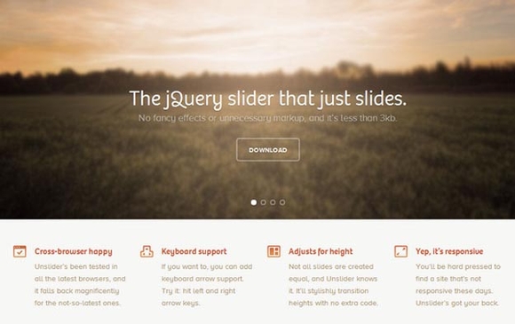 Unslider - jquery sliders