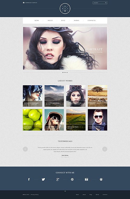  Simple Photographer Portfolio WordPress Theme