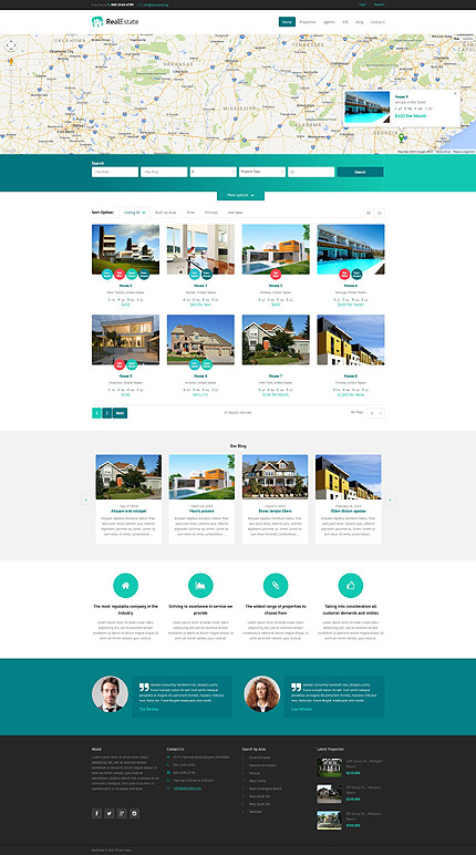  Real Estate Agency Responsive WordPress Theme