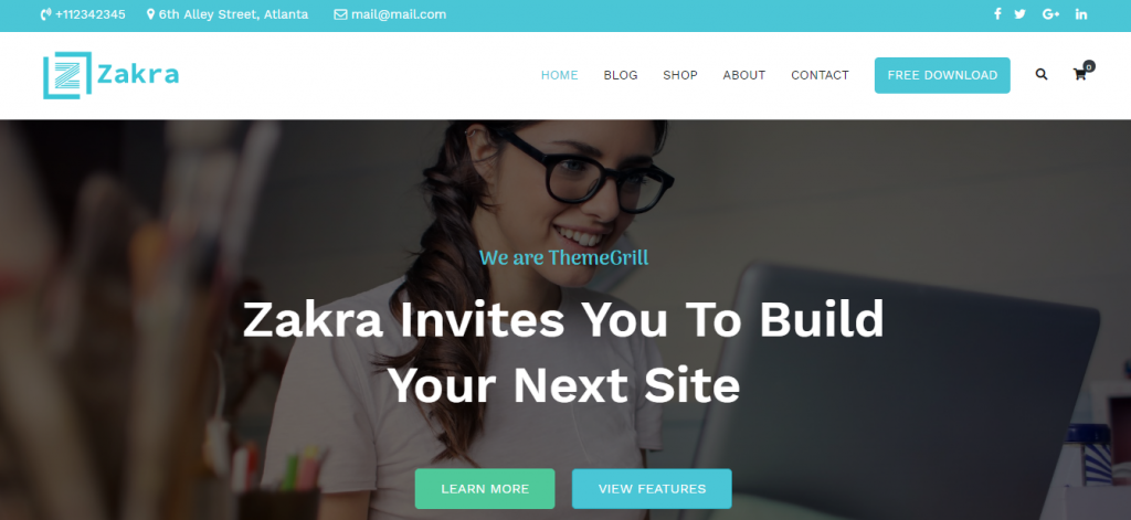 zakra wordpress theme