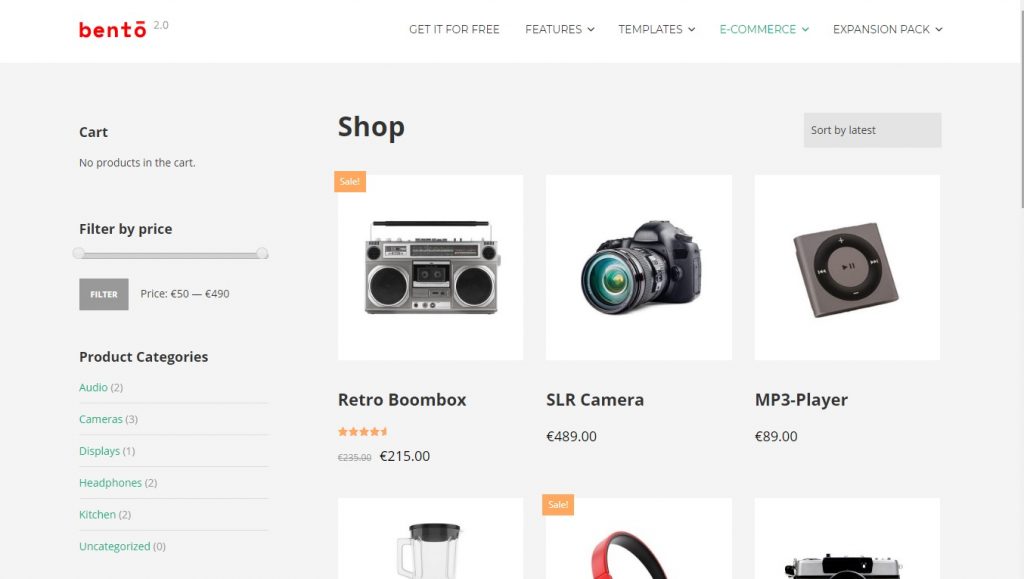 bento wordpress theme