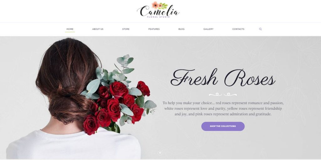 camelia wordpress theme