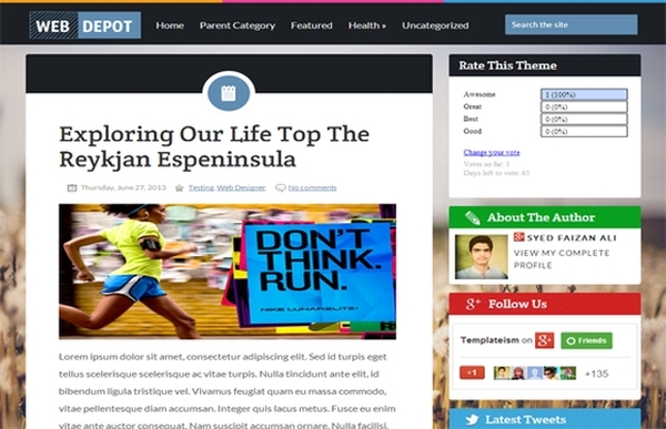 webdepot - free blogger templates