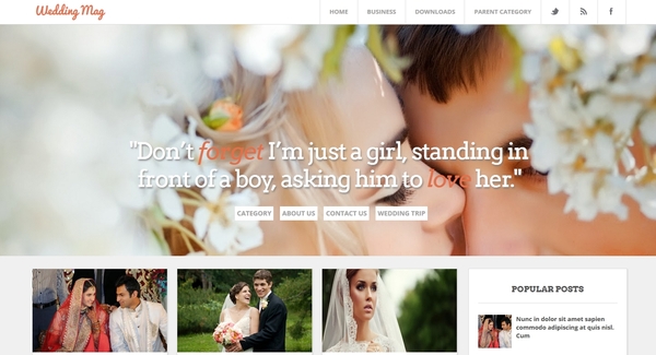 wedding mag - free blogger templates