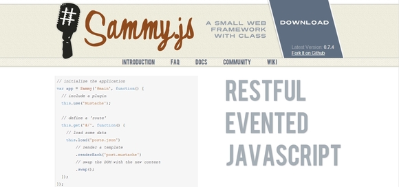 Sammy.js - javascript tools