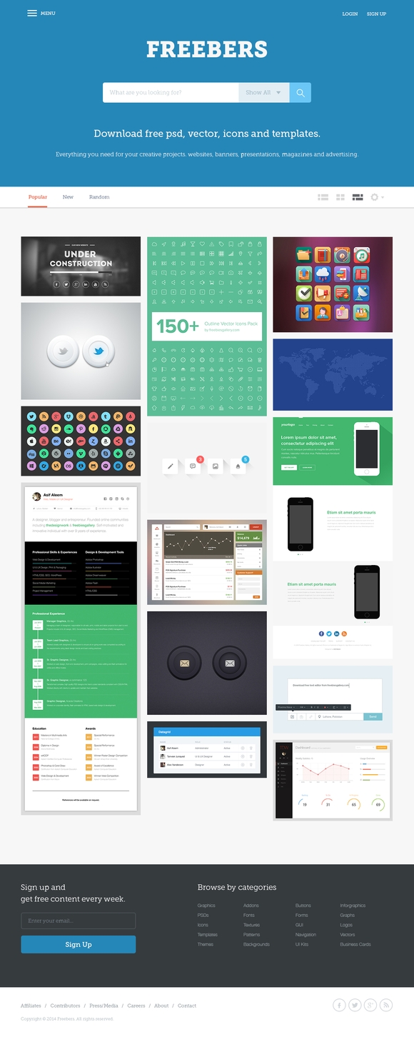 25 Best Free PSD Website Templates - Webdesigncone